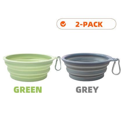 Collapsible Silicone Dog Bowls for Travel and Camping - Smarsty