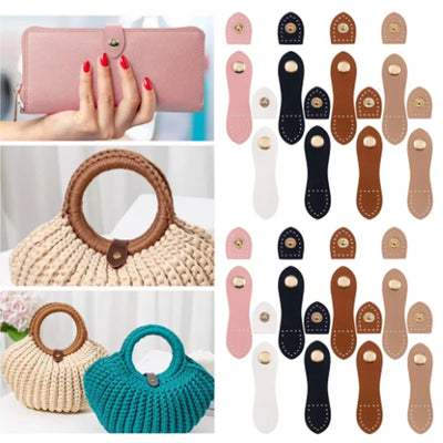 9cm Fashion Leather Bag Buckle Handmade Buttons Wallet Hasp Clasp Buckle Card Pack Buckle for DIY Handbag Accessories - Smarsty