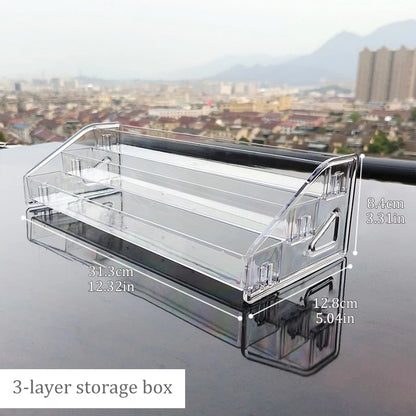 3-7 Tier Transparent Display Rack Stepped Multi-Layer Acrylic Storage Rack Toy Anime Car Model Small Wine Bottle Perfume Storage by Smarsty