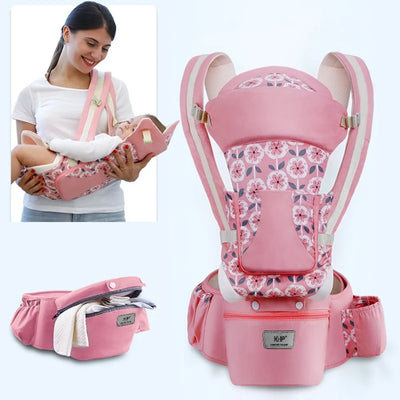 Ergonomic Baby Carrier Backpack Infant Baby Hipseat Carrier Front Facing Ergonomic Kangaroo Baby Wrap Sling Travel Backpack by Smarsty