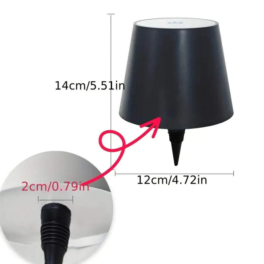 Wireless Bottle Lamp with 3-Color Touch Control - Smarsty