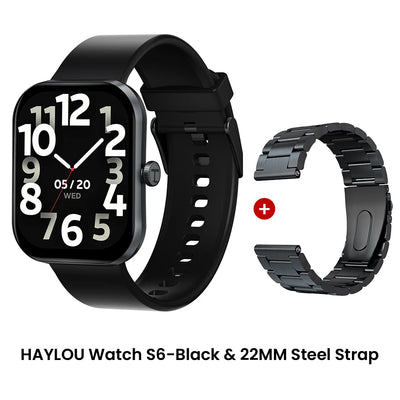 Haylou S6 Smartwatch With HD Display And Fitness Tracking - Smarsty