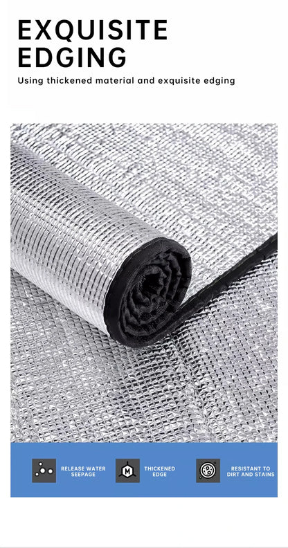Outdoor Picnic Moisture-proof Pad Double-sided Thick Aluminum Film Waterproof Beach Mat Portable Tent Floor Mat Camping Mat