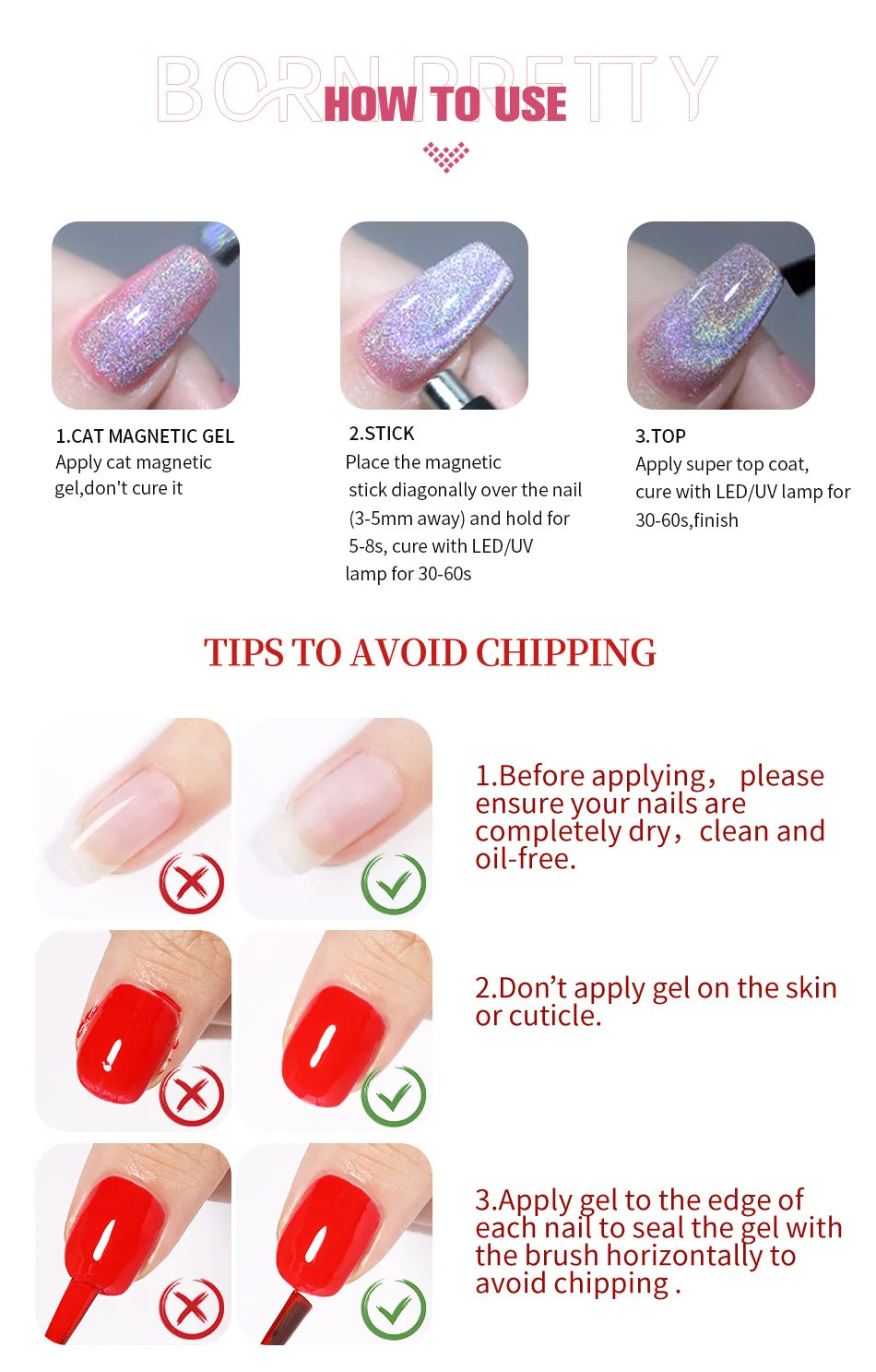Born Pretty Sparkling Magnetic Gel Nail Polish - Smarsty