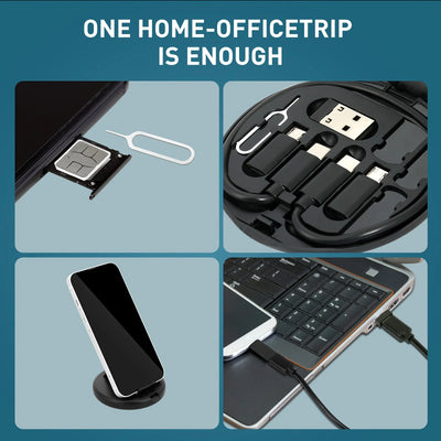Multi USB Type C to C 60W Charging Adapter Cable Kit USB C to Lighting Conversion Set USB A & Type C to Micro/Type C/Lighting - Smarsty