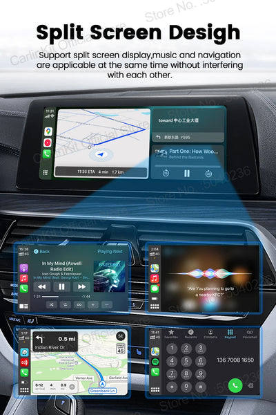 CarlinKit 5.0 Mini Ultra Wireless Adapter Wireless CarPlay Android Auto For OEM Car Plug and Play WiFi Bluetooth Auto Connection - Smarsty