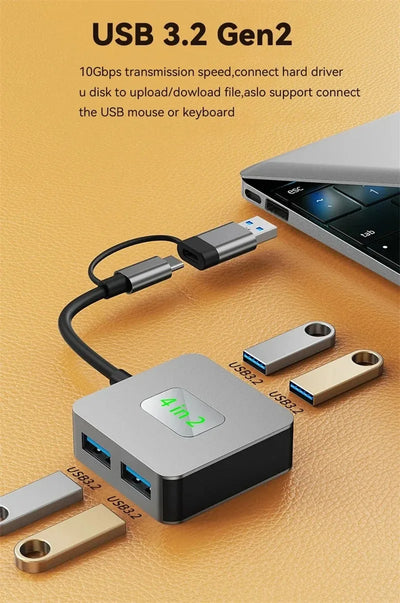 USB C Hub Docking Station Multiport 4K HDMI RJ45 VGA - Smarsty
