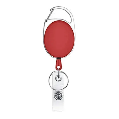 Transparent Cards Slots ID Tag Badge Holder with Badge Reel Cards Storage Organizer Employee Pass Work Card Case Sleeve - Smarsty