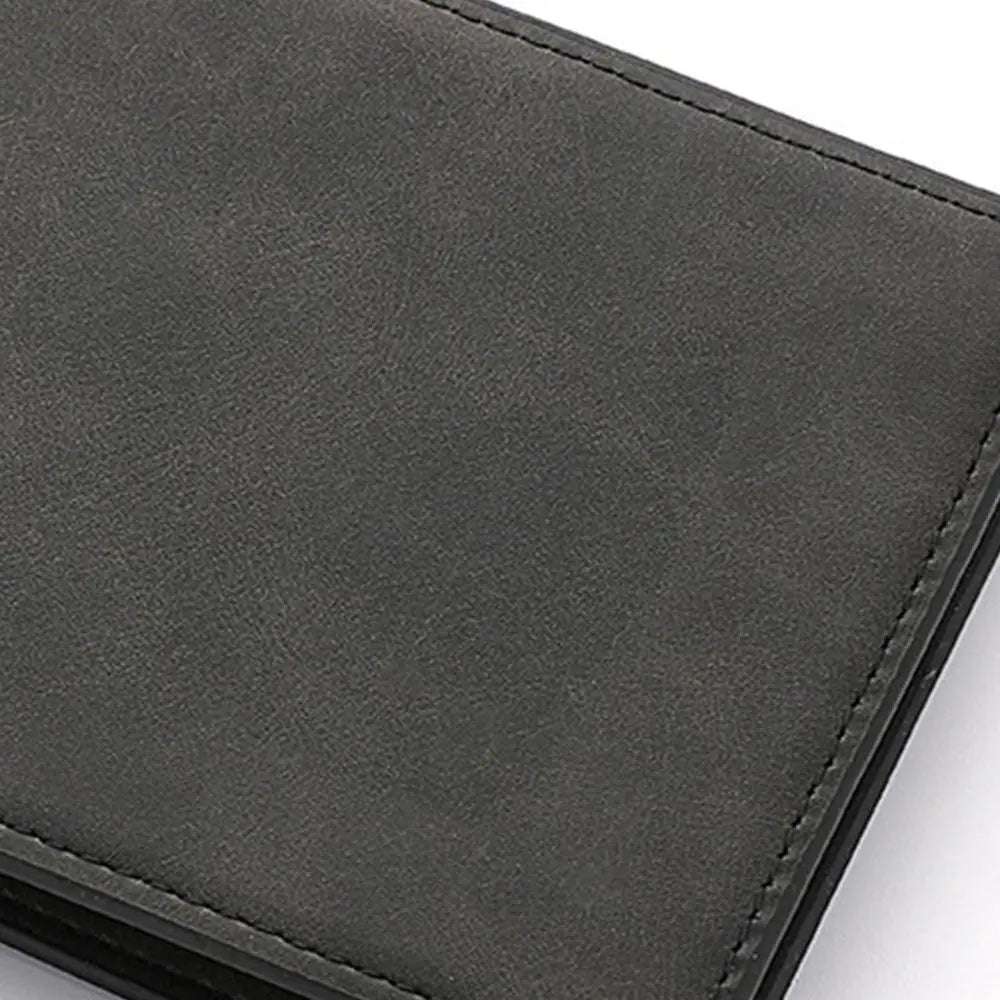 Multi-card Slot Men Wallet Fashion Folding Large-capacity Coin Purse PU Leather Short Purse - Smarsty