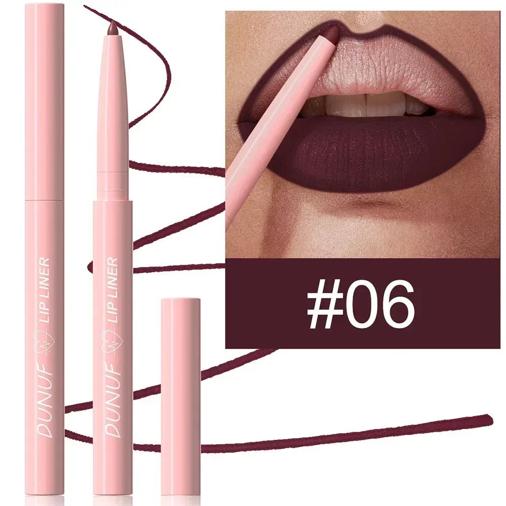 Matte Red Brown Lip Liner Pencil for Plump Lips - Smarsty