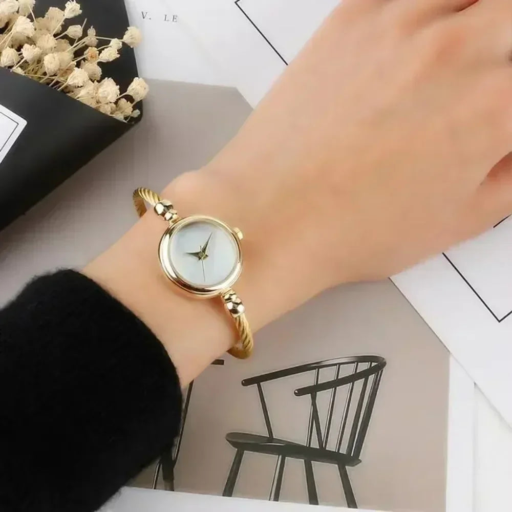 Luxury Gold Bangle Bracelet Watch for Women - Smarsty