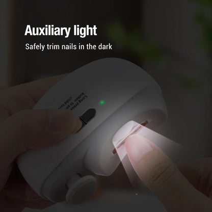 2 In 1 Electric Nail Clippers With Safety Light - Smarsty