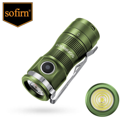 Sofirn SC13 519A 5000K Mini Powerful Led Light LED 1100lm 18350 Rechargeable Flashlight with Magnetic by Smarsty