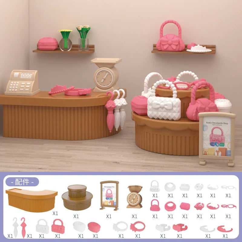 Original Toys Miniature Items Furniture Family Toys Dollhouse LivingRoom Bathroom Kitchen Set Pretend Creative Ideas Kids Toys by Smarsty