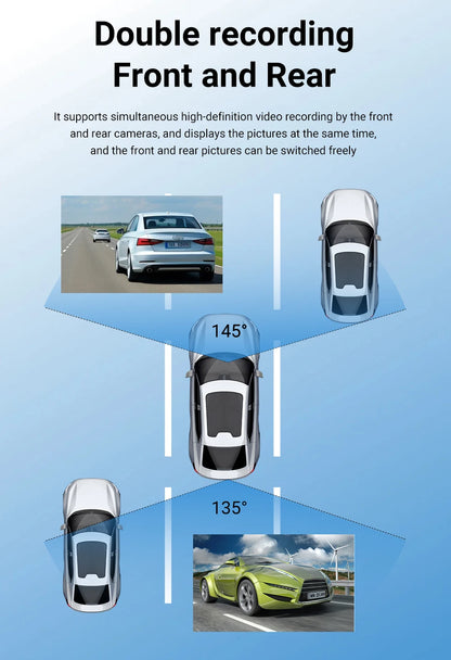 4K Dash Cam IPS Touch Screen With Wireless CarPlay Pro - Smarsty
