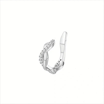 Cute Metal Leaf Earcuff Clip Earrings Comfy No Piercing - Smarsty