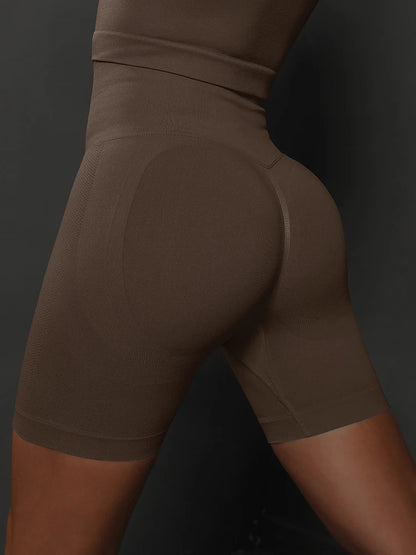 Yoga Shorts Women Sports Shorts Seamless Gym Workout Shorts High Waist Push Up Fitness Sports Shorts Cycling Shorts - Smarsty