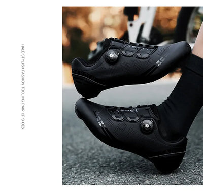 LiXingMing Cycling Shoes Road Bike Men Racing Contest Self-Locking Speed Bicycle Sneakers Women Spd Cleats Cycling Footwear by Smarsty