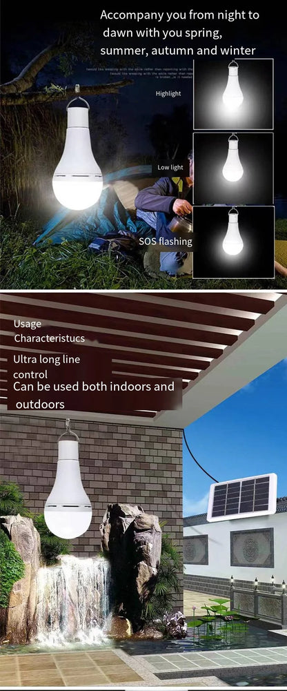 Waterproof Solar Light for Outdoor Camping Emergency Use - Smarsty