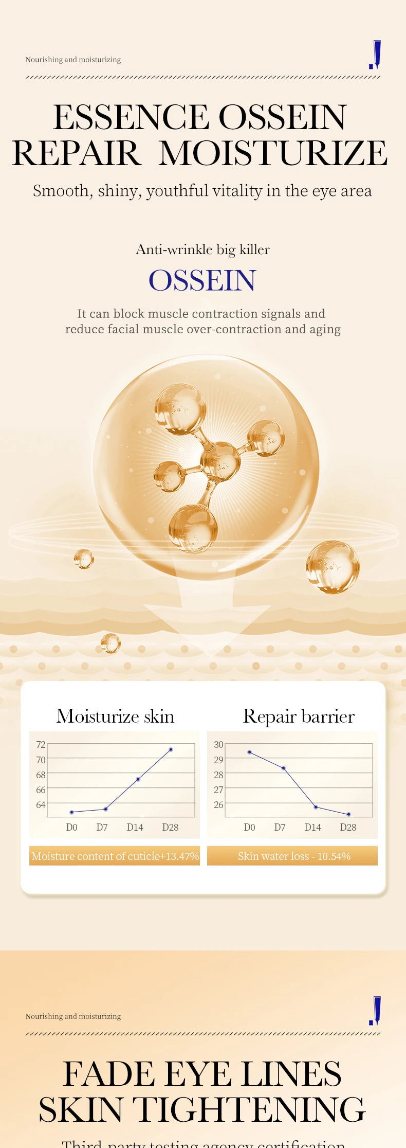 SADOER Collagen Eye Cream for Dark Circles and Puffiness Removal - Smarsty