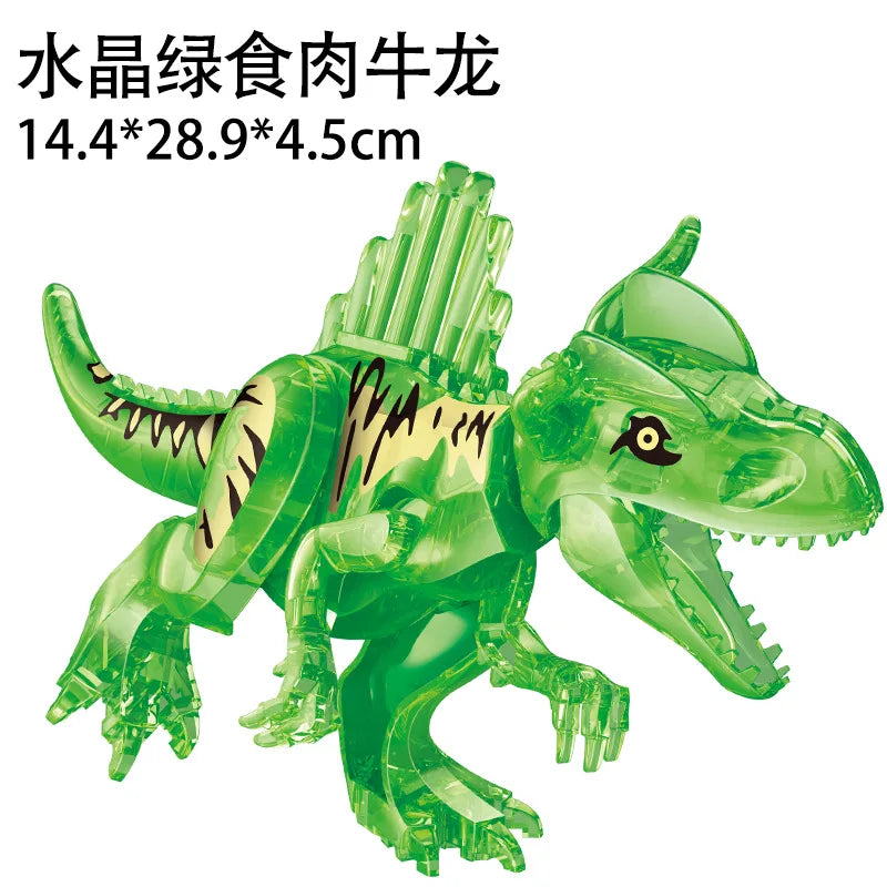 Jurassic World 3 Brutal Raptor Building Blocks Dinosaur Bricks Tyrannosaurus Indominus I-Rex Assemble Toy For Children by Smarsty