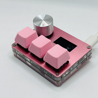 Magnetic Pink Rapid Trigger Hall Switch Keyboard With Knob