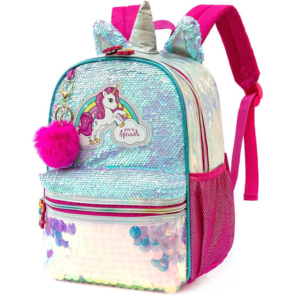 Girls Sequins Backpack For Kindergarten And School - Smarsty