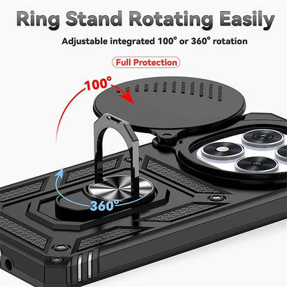 Shockproof Phone Case With Magnetic Ring Stand Camera Cover - Smarsty