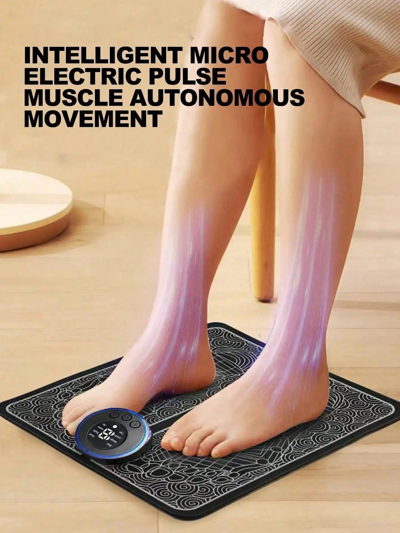 Rechargeable EMS Foot Massager for Enhanced Blood Circulation - Smarsty