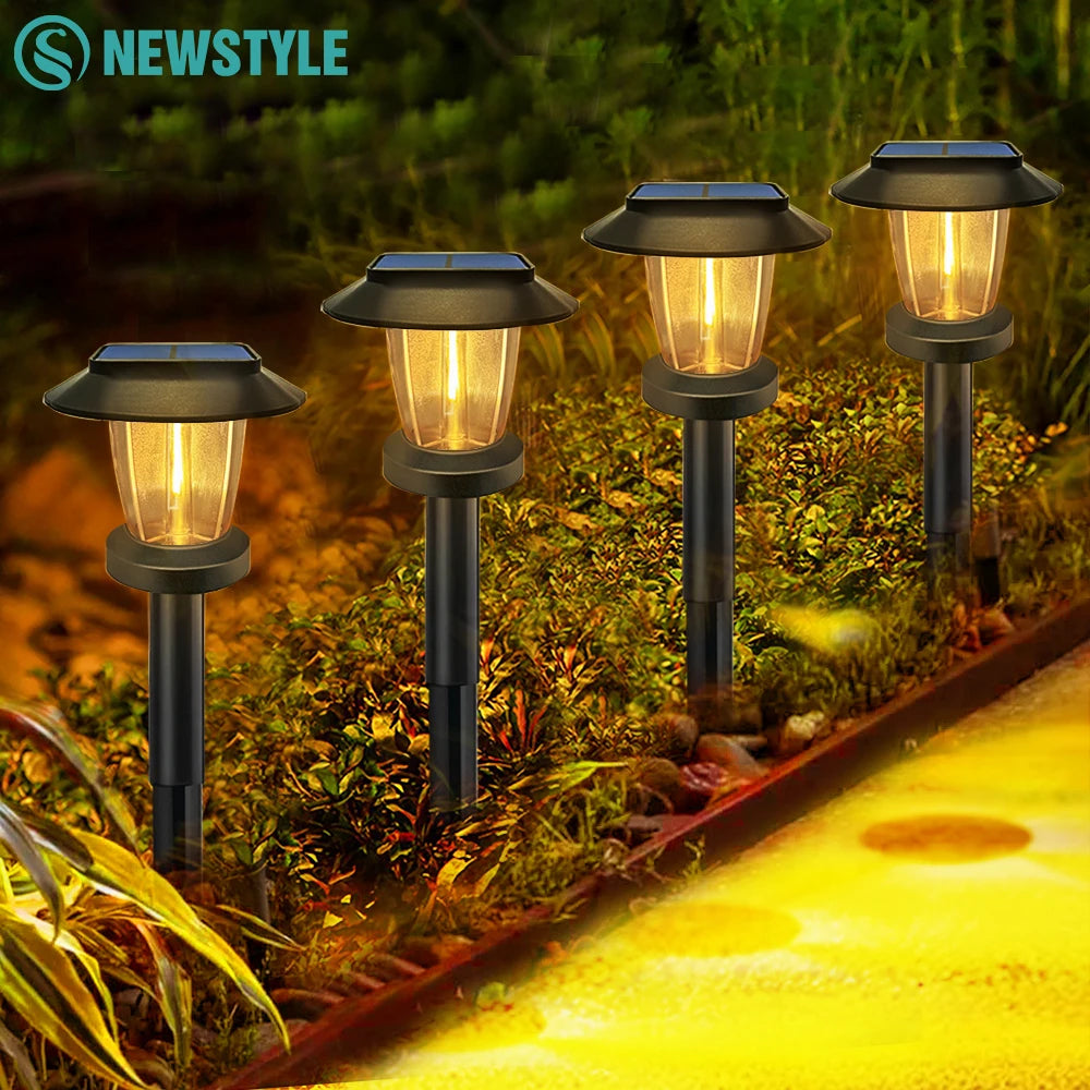 Solar Pathway Lights LED Waterproof for Garden Walkway - Smarsty
