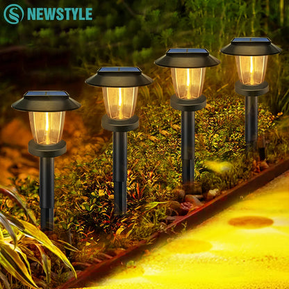 Solar Pathway Lights LED Waterproof for Garden Walkway - Smarsty