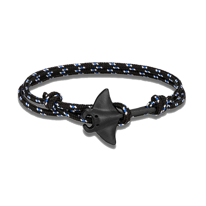 Adjustable Ocean Animals Manta Ray Paracord Bracelet - Smarsty