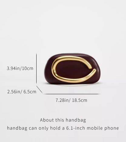 Luxurious Gold Clutch Evening Bag With Box Chain Strap - Smarsty