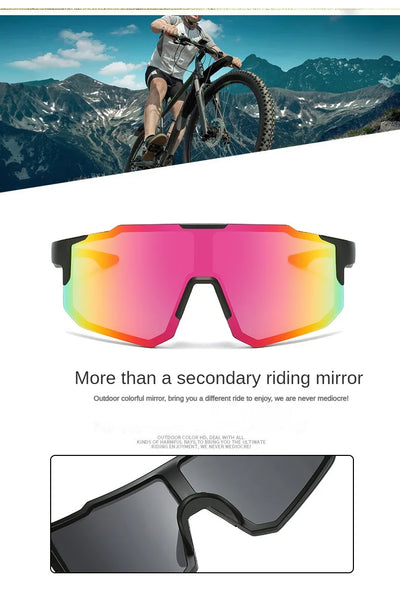 Cycling Sunglasses Sports Cycling Glasses Bike Eyewear MTB Dark Glasses Outdoor Bicycle Goggles for Men Women Sunglasses UV400 by Smarsty