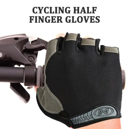 Breathable Half Finger Cycling Gloves Anti Slip Shock Absorption - Smarsty