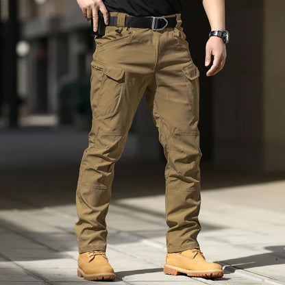 Spring-Autumn Outdoor Stretch Water-Resistant Hiking Trousers - Wear-Resistant Desert Camouflage Tactical Military Utility Pants