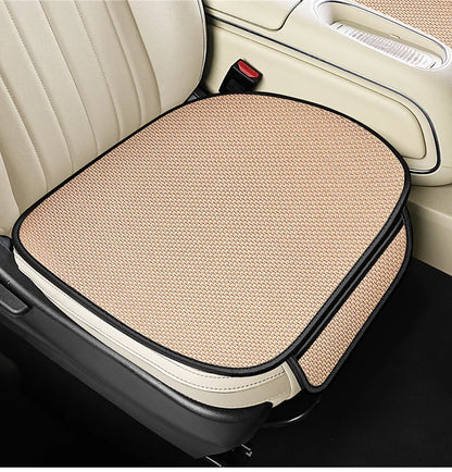 Breathable Ice Silk Car Seat Cushion Non-slip and Wear-resistant Solid Color Ice Silk Car Seat Cover, Universal Fit Most Cars