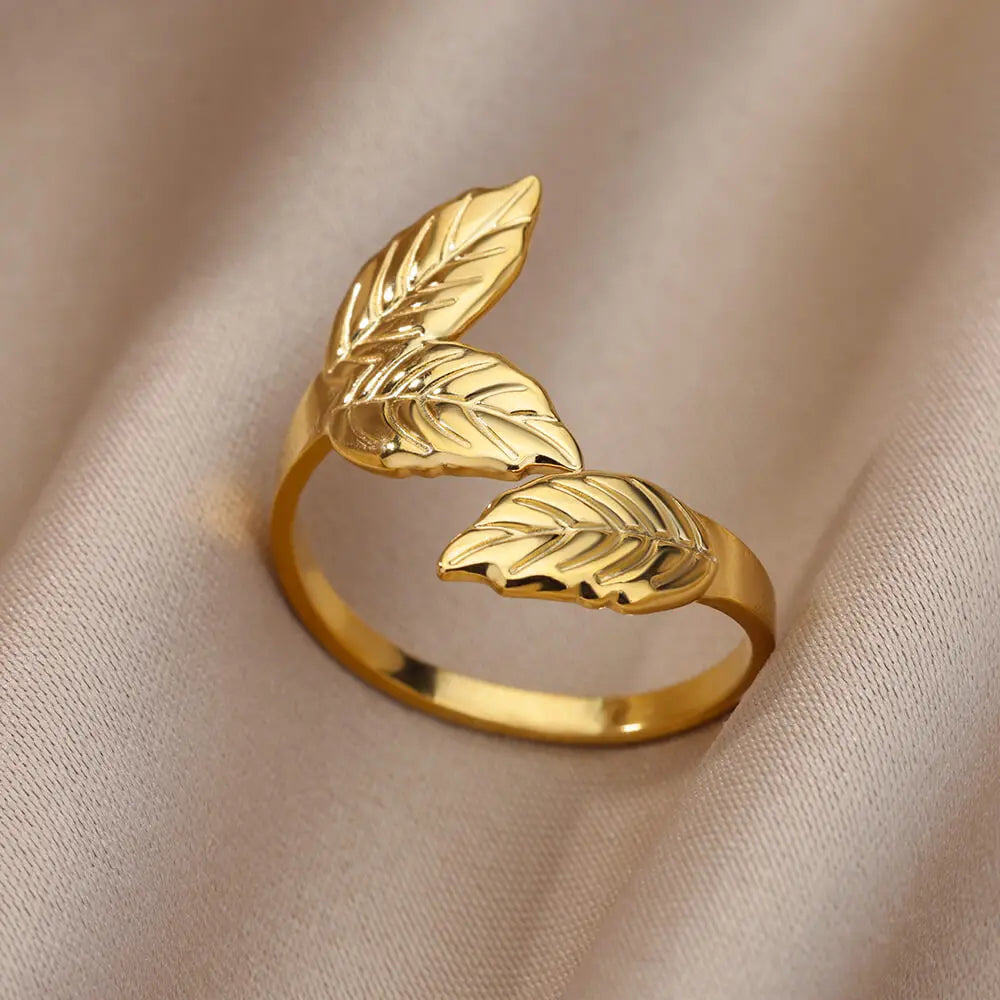 Luxury Gold 316L Stainless Steel Rings for Women - Smarsty