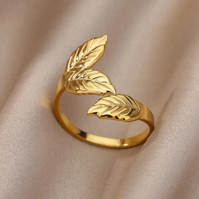 Luxury Gold 316L Stainless Steel Rings for Women - Smarsty