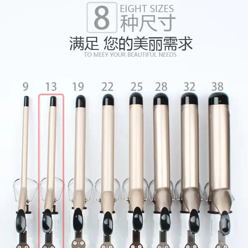 Professional Temperature Setting Electric Hair Curler Wand - Smarsty