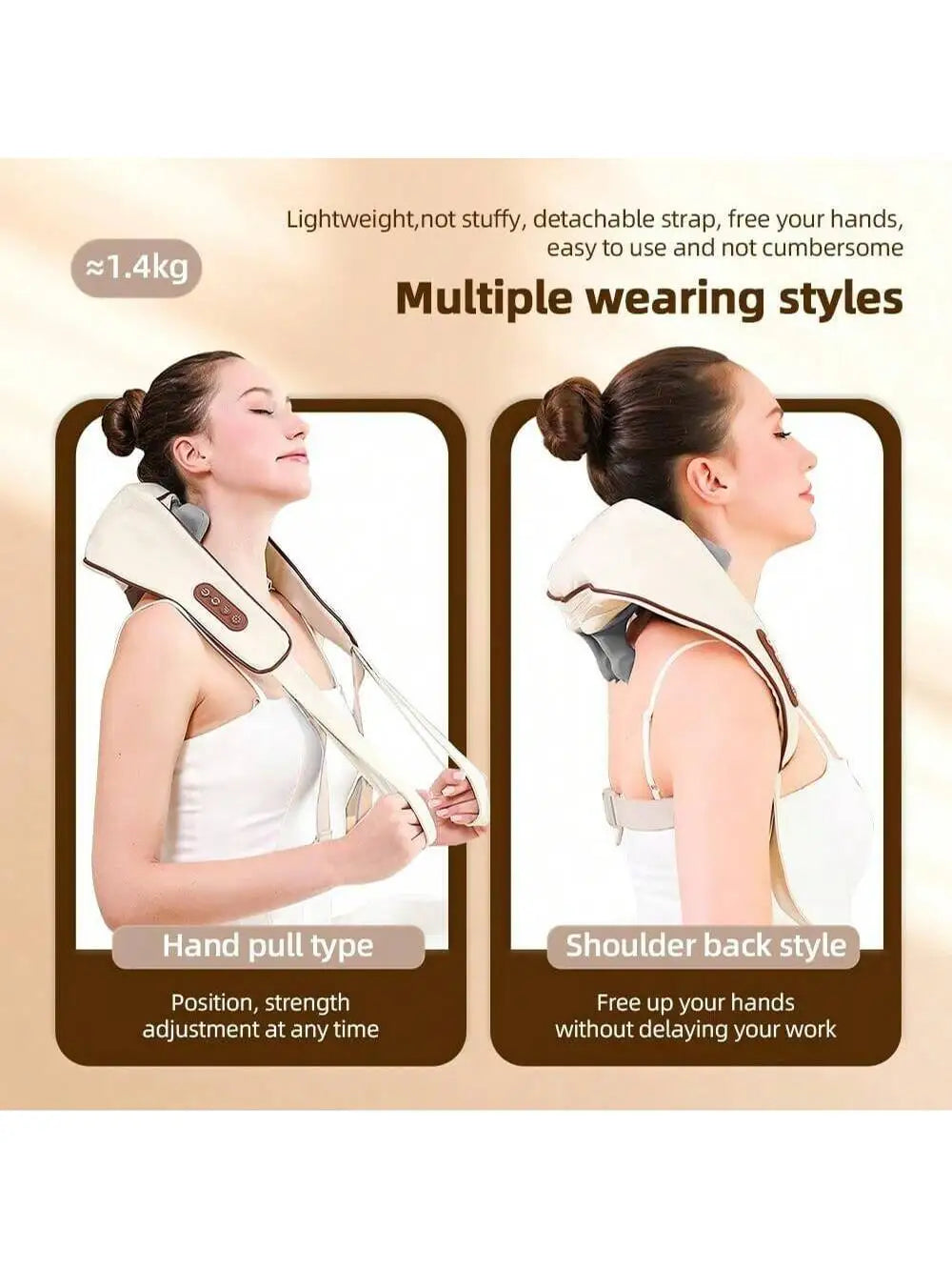 Manual Wooden Massage Roller for Full-Body Relaxation - Smarsty