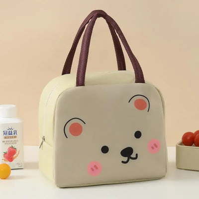 Cartoon Insulated Lunch Bag Oxford Cloth Bento Box Kids - Smarsty