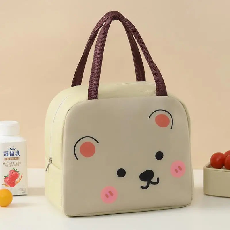 Cartoon Insulated Lunch Bag Oxford Cloth Bento Box Kids - Smarsty