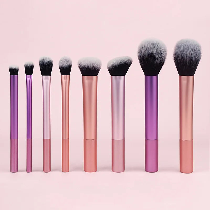 Soft Synthetic Hair Makeup Brush Kit for Flawless Application - Smarsty