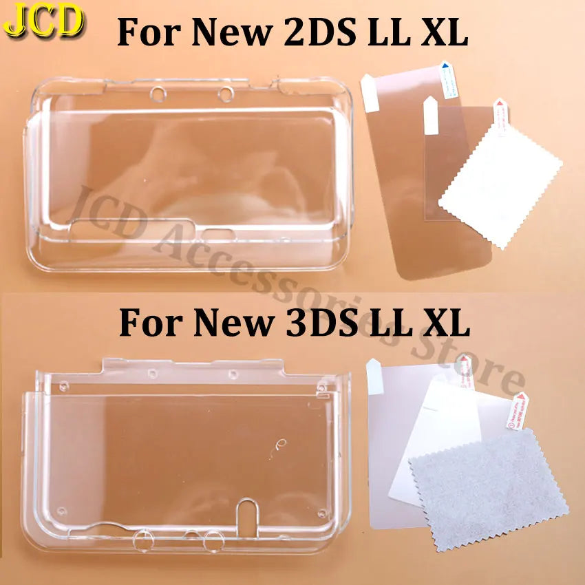 JCD Clear Split Shell Case for Nintendo 3DS XL - Smarsty