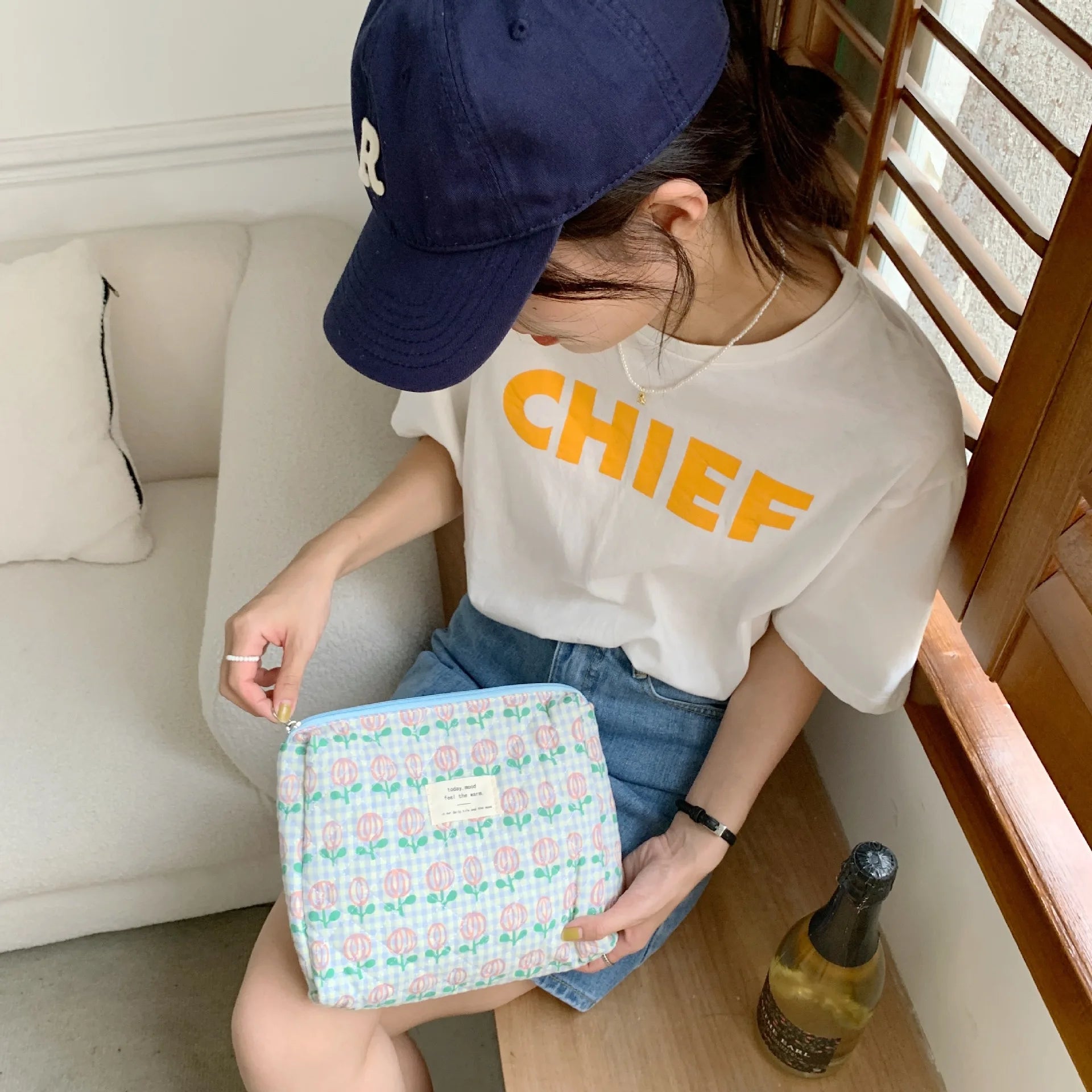 Large Capacity Women's Cosmetic Bags Cases Casual Ladies Small Storage Bag with Zipper Female Travel Clutch Bag Small Handbags - Smarsty