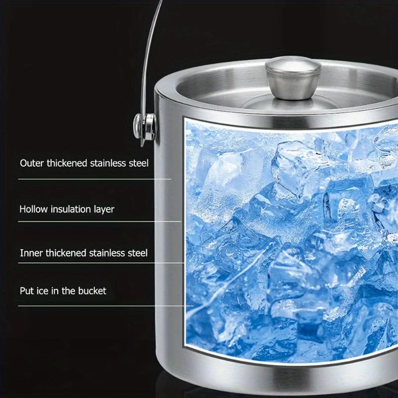 Stainless Steel Insulated Ice Bucket for Parties - Smarsty