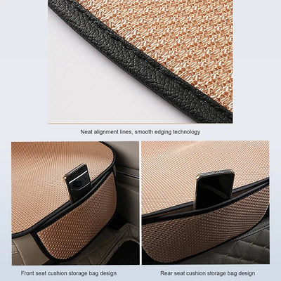 Breathable Ice Silk Car Seat Cushion Non-slip and Wear-resistant Solid Color Ice Silk Car Seat Cover, Universal Fit Most Cars - Smarsty