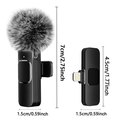 Wireless Lavalier Microphone for iPhone and Android - Smarsty