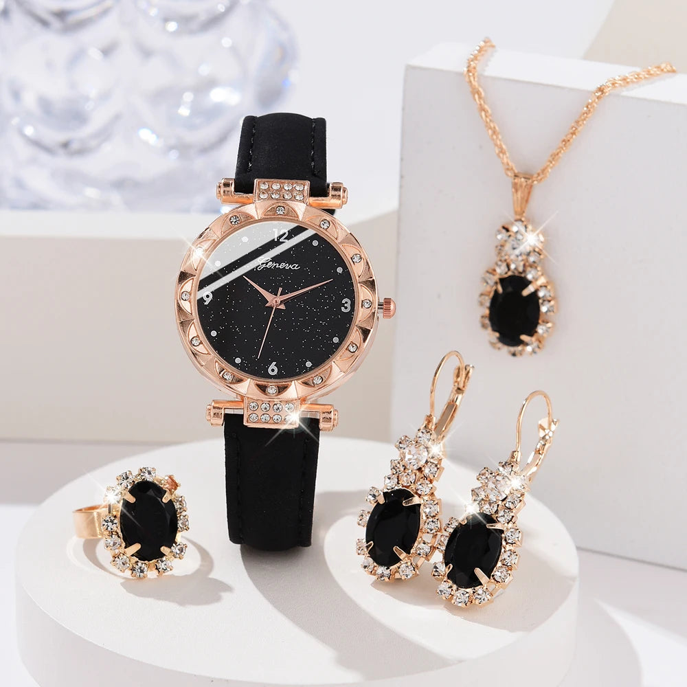 Luxury Rhinestone Women Watches Set for Elegant Style - Smarsty